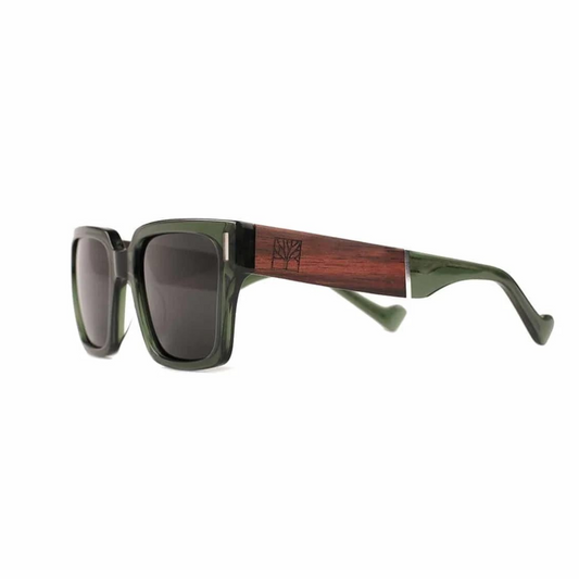 Green wooden Expedition sunglasses