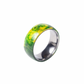 Bague en tungstène et bois d'érable infusé vert ((16))