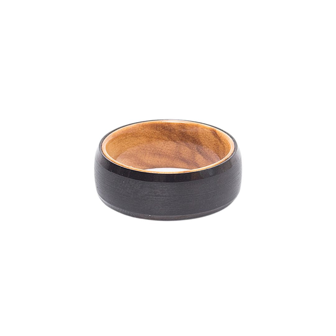 Tungsten Ring and Green Infused Maple Wood  Matthew Blanchard –  roadtripmadewoodcanada