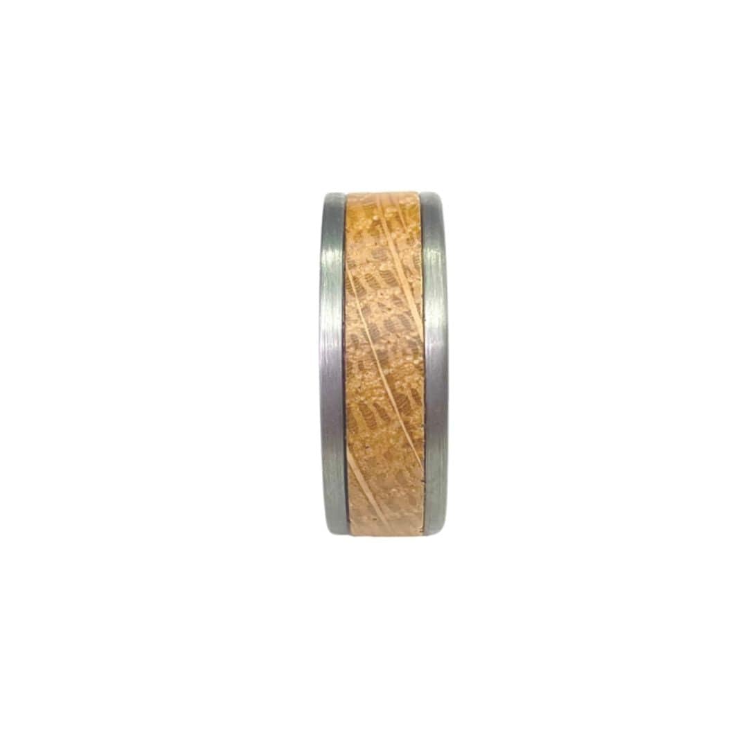 Roadtripmadewood Bagues Bague en tungstène et bois de whisky