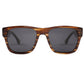 Roadtripmadewood Lunettes de soleil Lunette de soleil Roadtrip XL ambre en bois